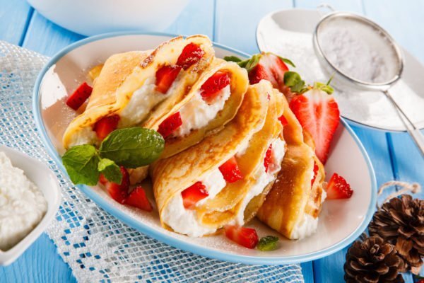 Keto Crepes with Feta