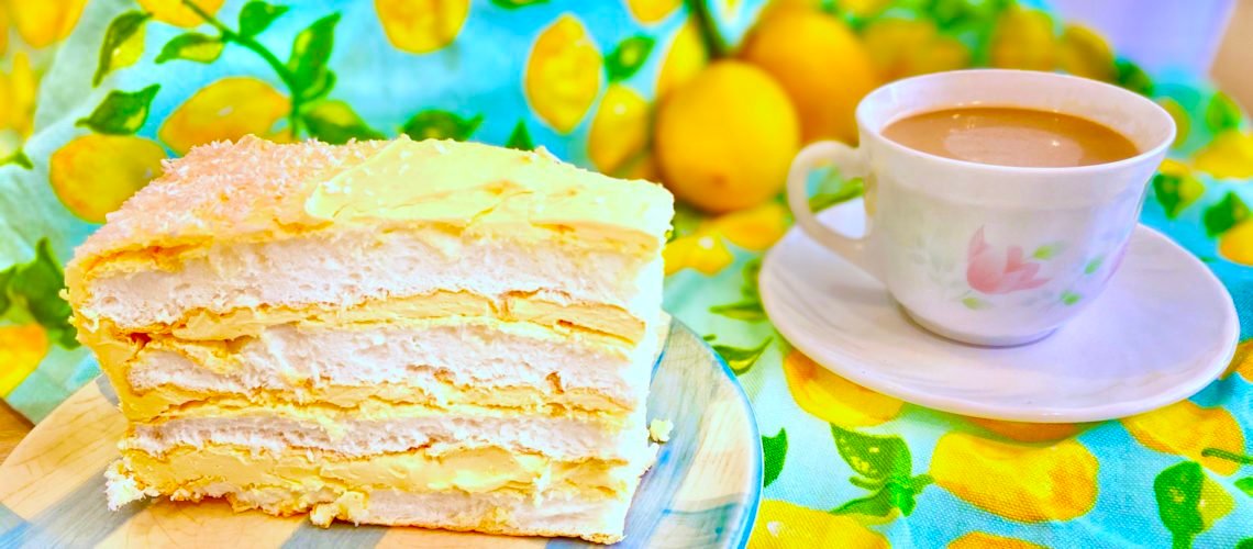 Keto angel cake